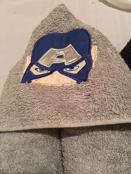 Captain America hooded towel