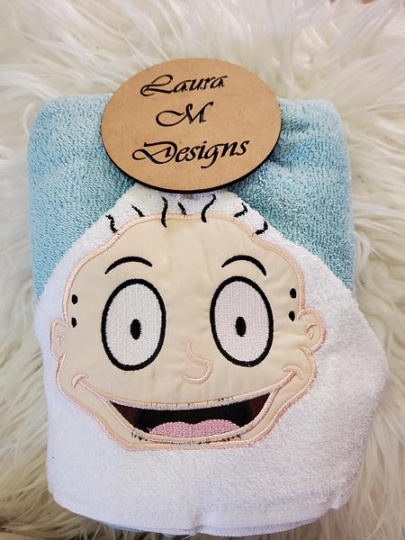 Baby trouble hooded towel